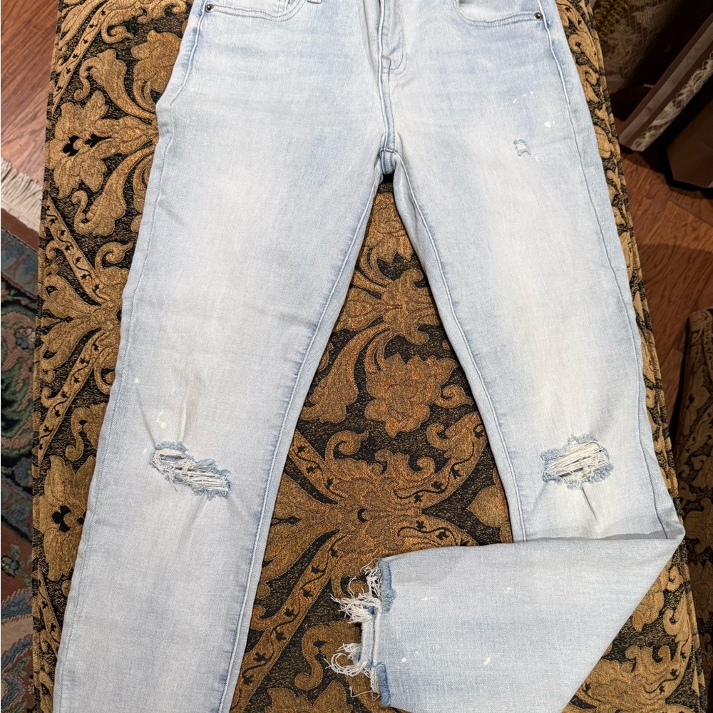 Pistola Light Blue Distressed Skinny Jeans